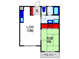 リンデン南桜塚ハイツⅡの物件間取画像